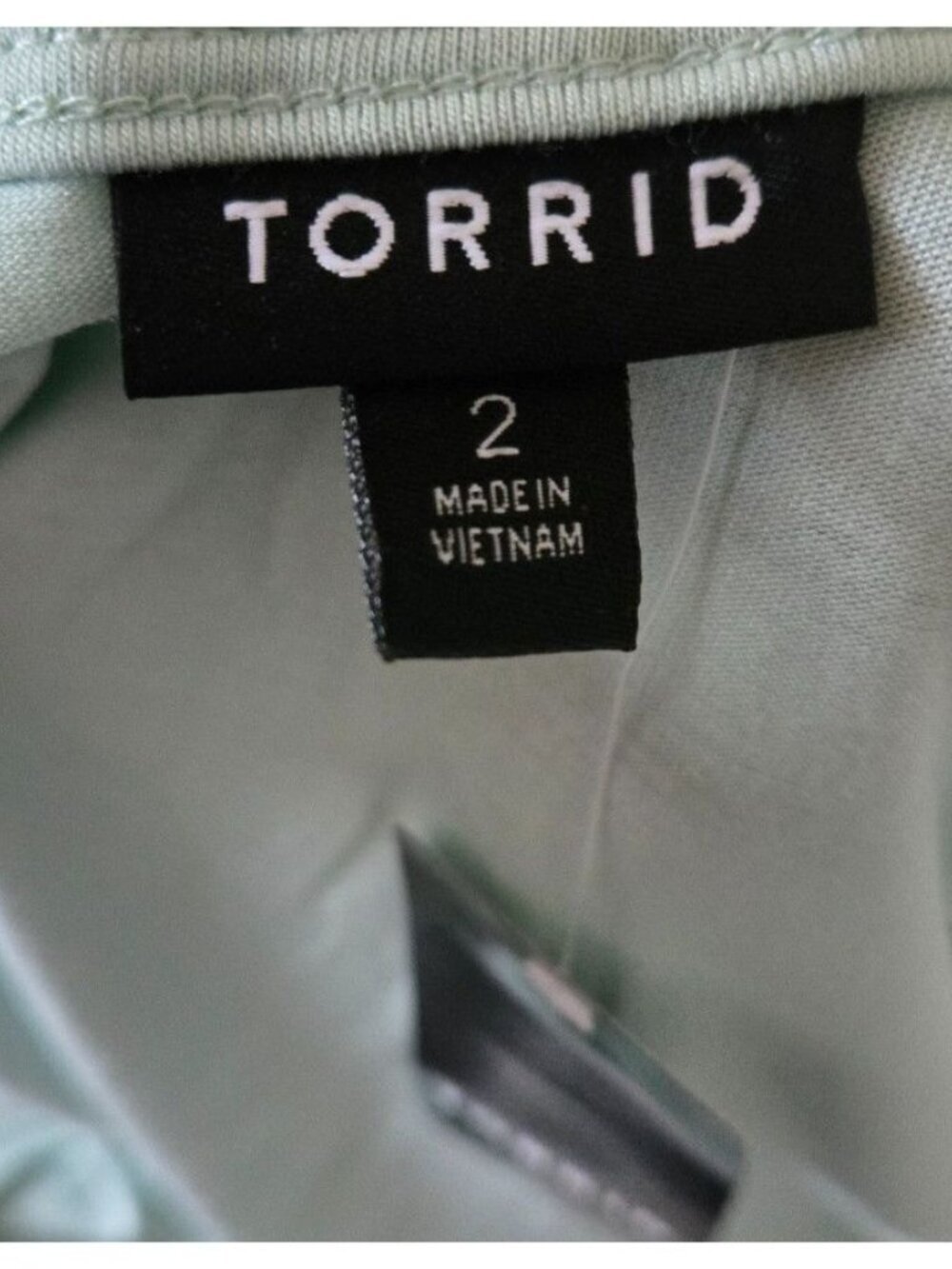 Torrid studio tissue jersey surplice tank top harbor gray green size 2X 18-20 - Picture 4 of 10